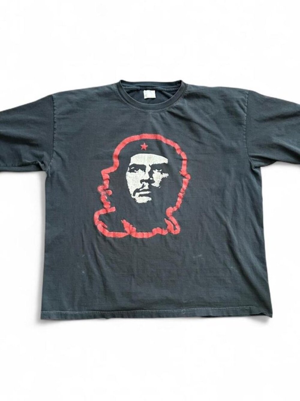 Vintage Che Guevara Distressed Faded Black T Shirt XXL Distressed 90s Y2K
